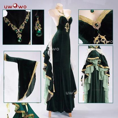 IN STOCK UWOWO C.C.Cosplay Anime Codee Geasss:C.C. CC Court Style Gown Cosplay Costume Halloween Costume