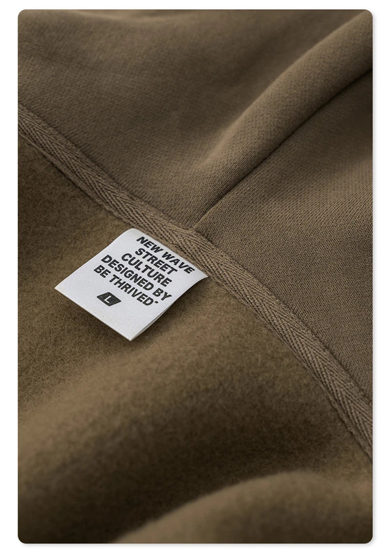 ZODF 2024 Winter Women Zipper Crop Hoodies Female Girls Solid 345gsm Warm Fleece Short Hooded Zip-Up Coat HY0911