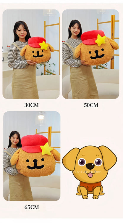 65cm Big Size Maltese Line Hat Dog Cartoon Anime Plush Stuffed Doll Toy Cute Room Bolster Sleeping Pillow Plushies Holiday Gifts