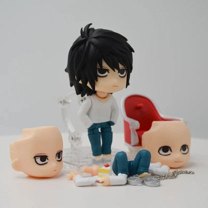 10cm Death Note Anime Figure #1160 Yagami Light Action Figure #1200 L Figurine Decorations PVC Adult Collection Model Doll Toys