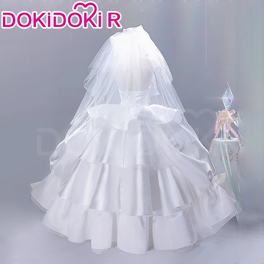 Hinamori Amu Cosplay Costume Anime Shugo Chara Cosplay DokiDoki-R Women Angel White Wedding Dress Hinamori Amu Costume Halloween