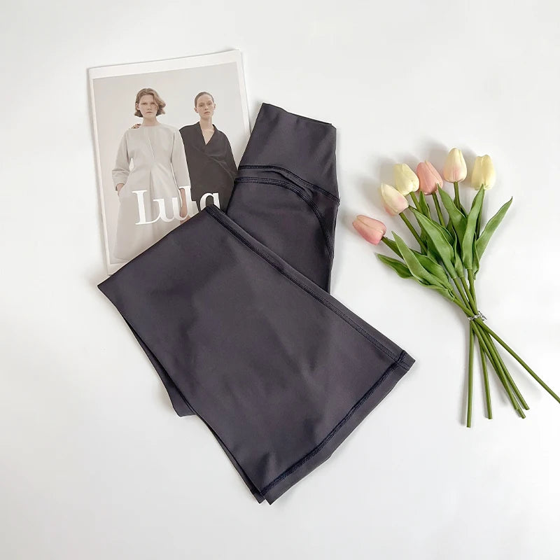 The Codex Women’s High-Waisted Flared Yoga Pants Comfortable Pilates Running Leggings Stylish Gym Trousers - Graphite