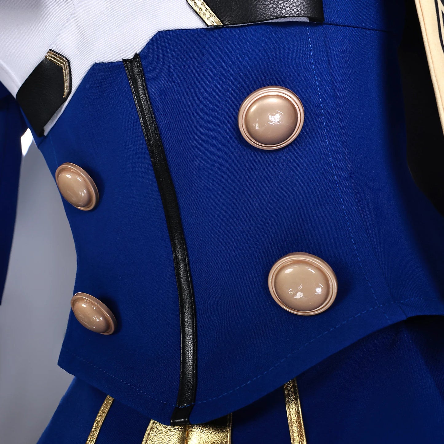 iCoser Honkai Star Rail Fate Saber Cosplay Costume Wig Blue Dress Uniform Outfit Halloween Party for Women Girls Carnival Props