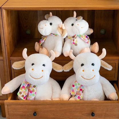 New 30-60cm Cute Calf Plush Toy Doll Stuffed Animals Smiling Cute Calf Doll Hildren's Playmate Children's Birthday Gift