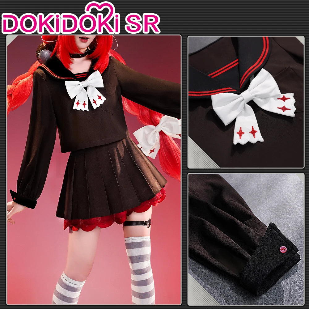 Ukinami Yuzuha Cosplay Costume Game Zenless Zone Zero DokiDoki-SR ZZZ Women Cute Pink Sweater Yuzuha Halloween Cosplay