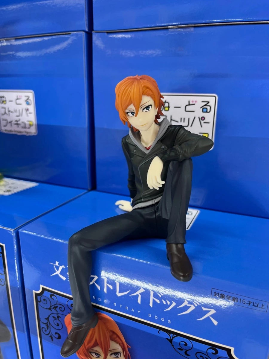 8cm Bungo Stray Dogs Anime Figure Noodle Stopper Dazai Osamu Action Figure Nakahara Chuya Figurine Collection Model Doll Toys