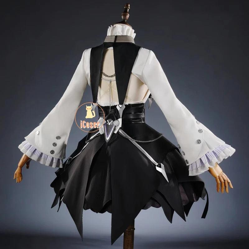 Zenless Zone Zero Vivian Cosplay Costume Wig Dress Uniform Headwear Earrings Mockingbird Halloween Party for Women Girl Carnival