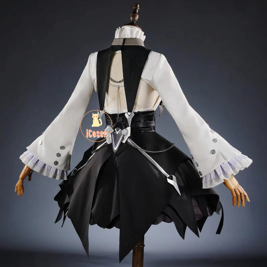 Zenless Zone Zero Vivian Cosplay Costume Wig Dress Uniform Headwear Earrings Mockingbird Halloween Party for Women Girl Carnival