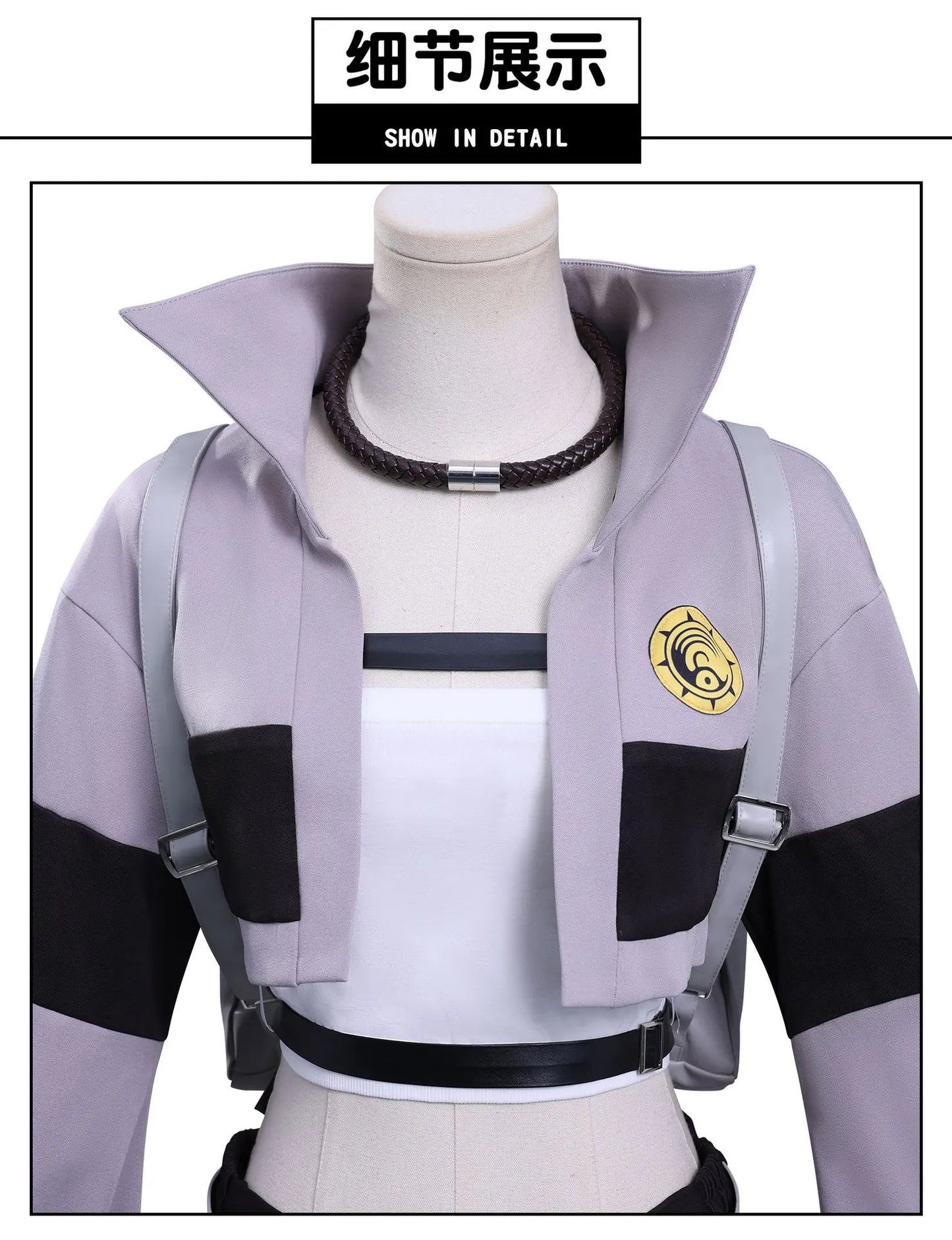 Anime Gachiakuta Riyo Reaper Cosplay Costume Uniform Jacket Short Backpack Akuta Cleaners Halloween Party for Women Girls iCoser