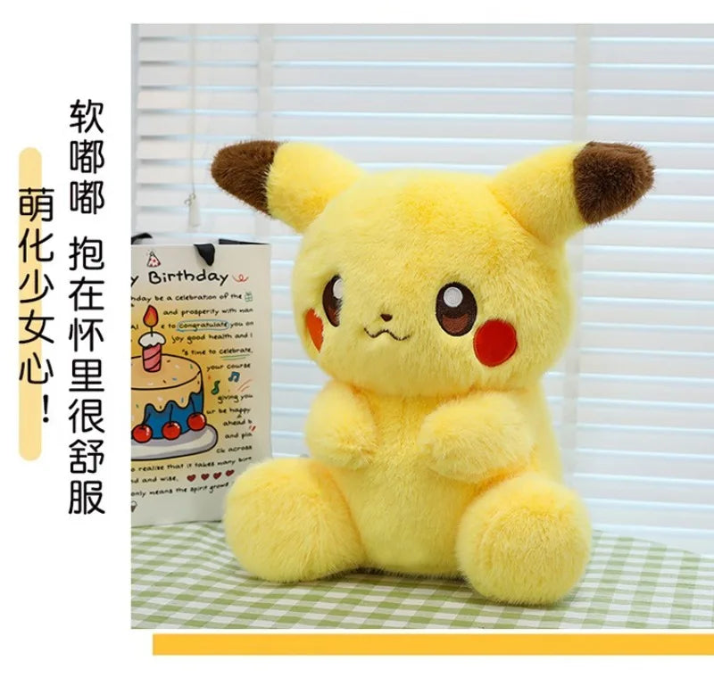 35/45/60CM Pikachu Pokémon Plushie Cartoon Anime Kawaii Peluche Comfortable Soft Doll Cushion Children Room Decoration Toy Gift