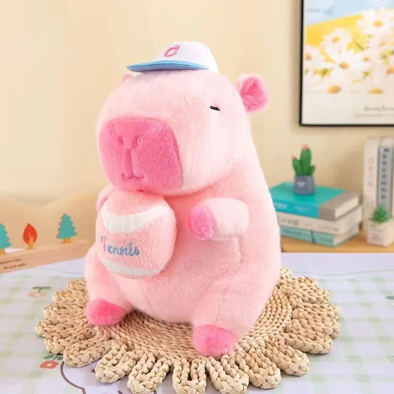 55cm Big Size Capybara Cartoon Anime Plush Stuffed Doll Room Plushies Pillow Kawaii Peluche Ornaments Children's Holiday Gifts