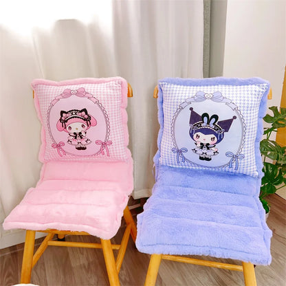 Sanrio Lovely One-piece Seat Cushion Kuromi My Melody Kawaii Japanese Style Sitting Cushion Chair Comfortable Home Decor Girl