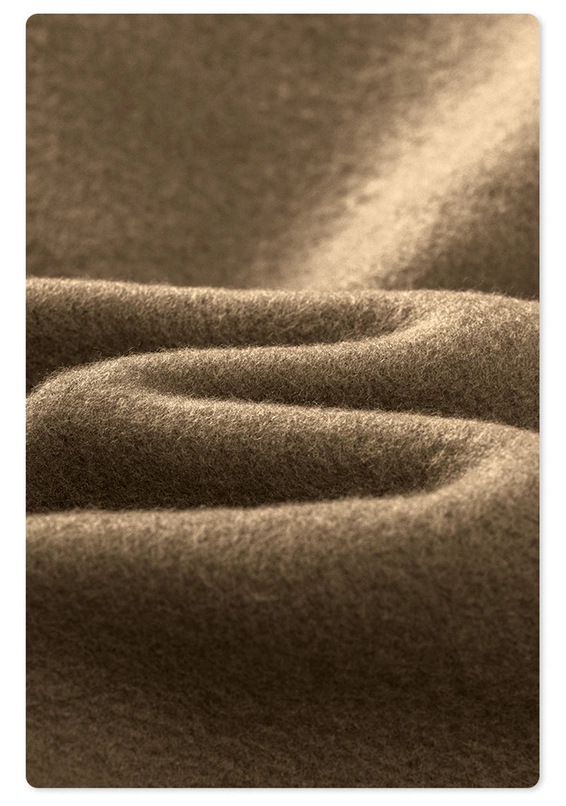 ZODF New 2024 Autumn Winter Men 345gsm Fleece Hoodies Unisex Women Relax Fit Warm Solid Hooded Pullovers Sweatshirts HY0863