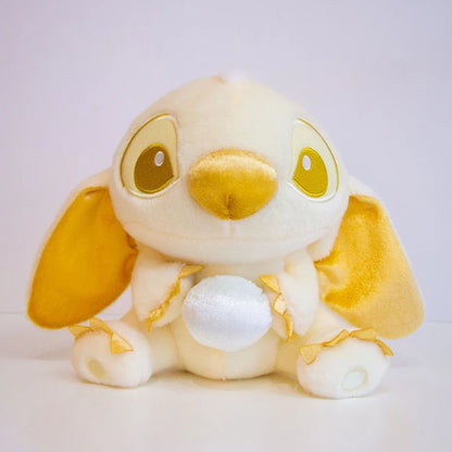 Disney 20cm Lilo and Stitch Plush Toys Kawaii Strawberry Winter Pearls Cosplay Anime Plushie Stich Dolls Soft Stuffed Gift Child