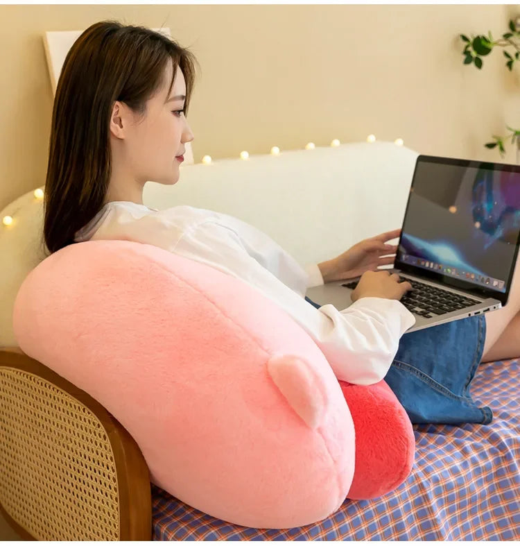 90cm Big Size Star Kirby Kawaii Cartoon Anime Plush Stuffed Doll Room Decorated with Cute Plushies Pillow Children Holiday Gift