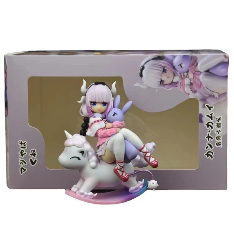 14CM Cute Kobayashi Kanna Kamui Anime Miss Kobayashi's Dragon Maid Trojan Horse Action Figure PVC KannaKamui Model Toy Gift