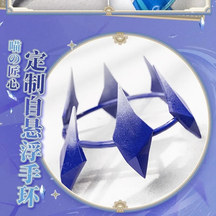 iCoser Genshin Impact Skirk Cosplay Costume Wig Dress New Skin Uniform Headwear Metal Props Halloween Party Women Girls Carnival