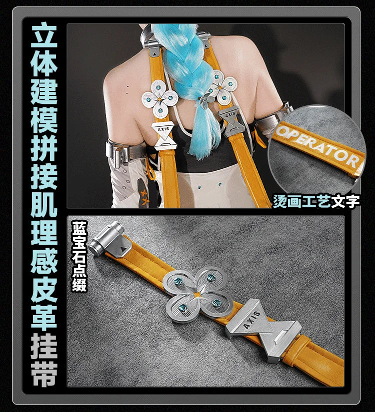 Zenless Zone Zero Seed Cosplay Costume Wig Uniform Headwear Game Outfit Obol Squad Halloween Party for Women Girls Carnival Prop