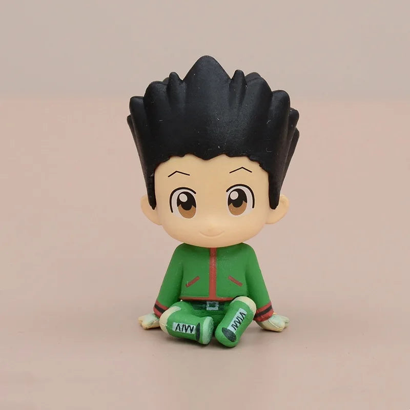 8Pcs Anime Hunter x Hunter GON FREECSS Anime Figure Killua Zoldyck Action Figure Kurapika Figurine Model Toys Japanese Dolls