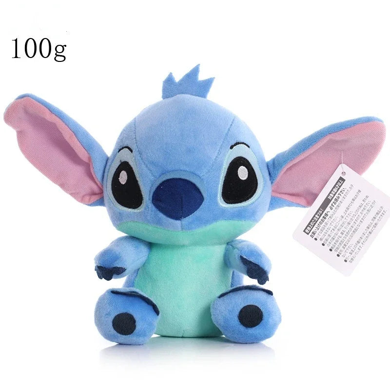 12-20cm Disney Stitch Mickey Minnie Plush Keychain Models Kawaii Cartoon Stuffed Plush Dolls Toys Anime Baby Kids Birthday Gifts
