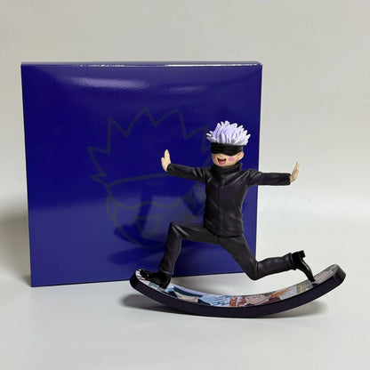 16.5cm Jujutsu Kaisen Anime Figure Rocking Trojan Gojou Satoru Action Figure Car Decorations PVC Adult Collection Model Doll Toy