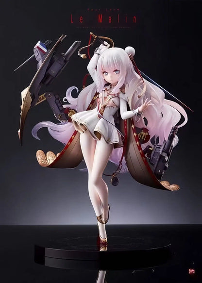 25cm Azur Lane Anime Figure Mnf Le Malin Figures Light Version Model Pvc Statue Doll Collection Decoration Toys Gift