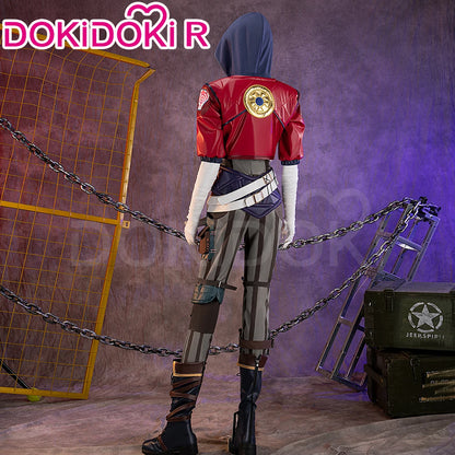 【Last Batch】IN STOCK ViI Cosplay Costume Game Cosplay DokiDoki-R Women Suit Red Coat Plus Siz