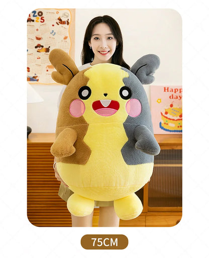 40/60/80CM Big Size Pokemon Plushies Morpeko Lucario Peluche Cartoon Anime Kawaii Stuffed Comfortable Soft Doll Children Gift