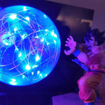 Dragon Ball Anime Lamp Goku vs Freeza Kamehameha Led Diy Action Figure Toys DBZ 3d Atmosphere Lamp Figurine PVC Model