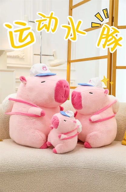 55cm Big Size Capybara Cartoon Anime Plush Stuffed Doll Room Plushies Pillow Kawaii Peluche Ornaments Children's Holiday Gifts