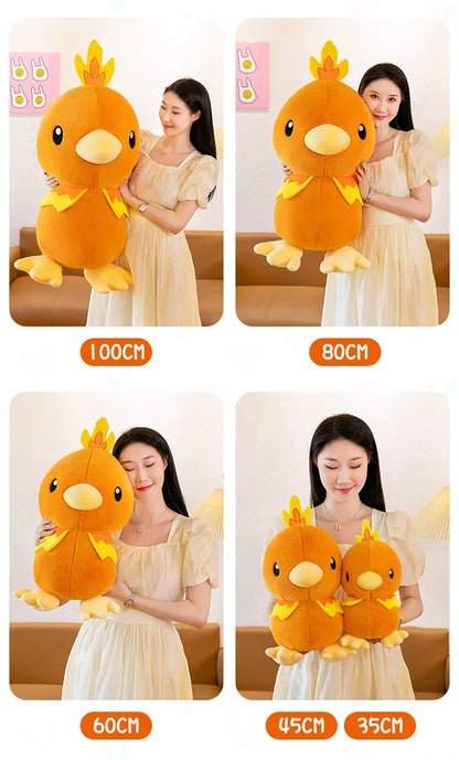 45/60/80CM Big Size Pokemon Torchic Plushies Cartoon Anime Plush Pillow Soft Doll Kawaii Stuffed Plushie Ornament Children Gift