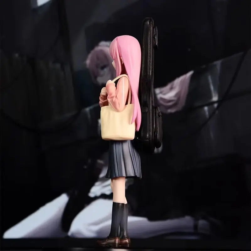 BOCCHI THE ROCK! Gotoh Hitori PVC Action Figure Anime Guitar Girl Backpack Pose Hitori Chan Cute Desk Decor Fan Collectible Gift