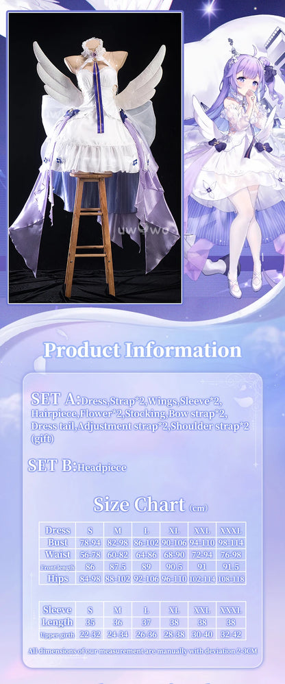 LAST BATCH UWOWO Unicorn Cosplay Game Azurr Lanee Unicorn (Retrofit) Cosplay Costume Dress Halloween Costume