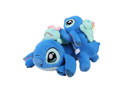 40-100cm Disney Lilo and Stitch Plush Stuffed Toys Cartoon Anime Plushie Lying Stich Doll Soft Pillow Xmas Birthday Gift for Kid
