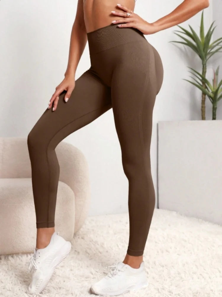 Women Seamless High Waist Gym Leggings Yoga Stretchy Fitness Sports Activewear Pants