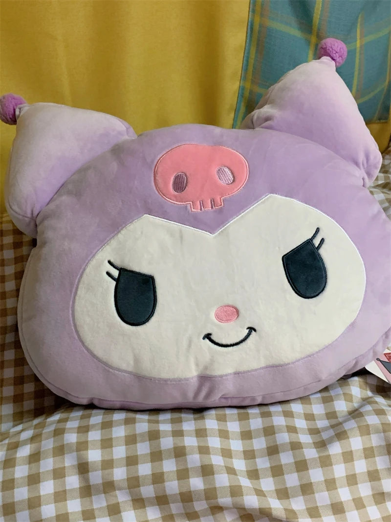 Sanrio Very Soft Kuromi Back Cushion Throw Pillow Sofa Bed Room Decor Comfortable Japanese Style Pillow Gifts Girl