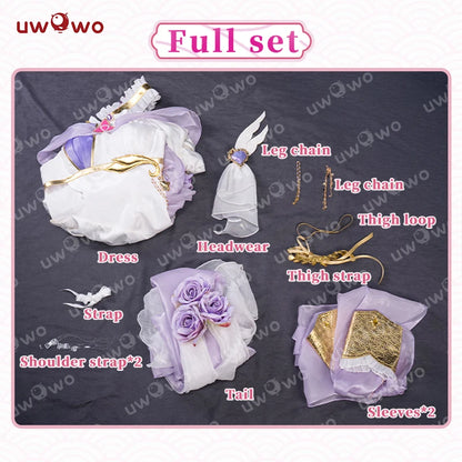 IN STOCK UWOWO Elysia Cosplay Game Honkai Impact 3: Elysia Gown Fanart Cosplay Costume Halloween Costume