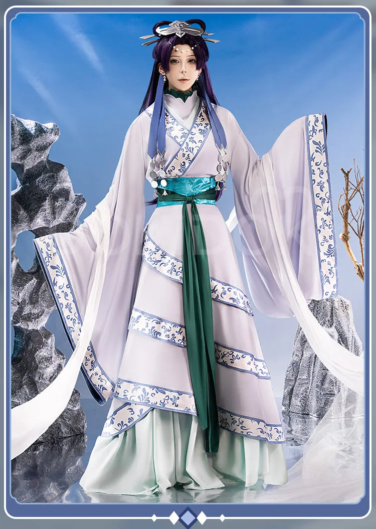 IN STOCK Jinshi Moon Fairy Cosplay Costume Anime The Apothecary Diaries【XS-4XL】DokiDoki-R Halloween Costume Jinshi Plus Size