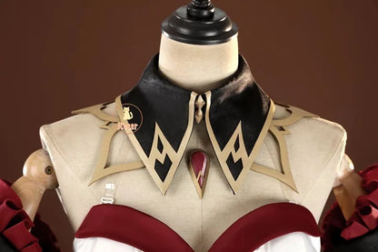 Genshin Impact Sandrone Cosplay Costume Wig Marionette Dress Headwear Eleven Fatui Harbingers Halloween Women Girls Role Play