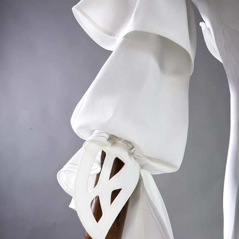 Wuthering Waves Phrolova Cosplay Costume Wig White Dress Fractsidus Carnival Halloween Party for Women Girls Accessory iCoser