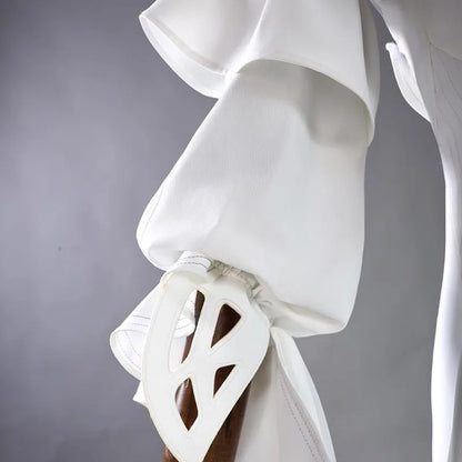 Wuthering Waves Phrolova Cosplay Costume Wig White Dress Fractsidus Carnival Halloween Party for Women Girls Accessory iCoser