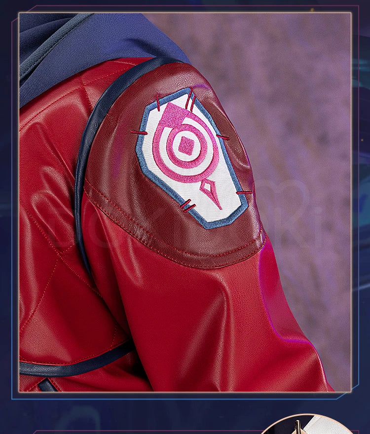 【Last Batch】IN STOCK ViI Cosplay Costume Game Cosplay DokiDoki-R Women Suit Red Coat Plus Siz