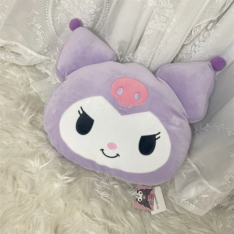 Sanrio Very Soft Kuromi Back Cushion Throw Pillow Sofa Bed Room Decor Comfortable Japanese Style Pillow Gifts Girl