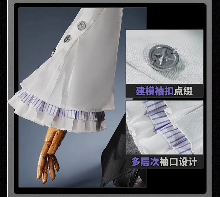 Zenless Zone Zero Vivian Cosplay Costume Wig Dress Uniform Headwear Earrings Mockingbird Halloween Party for Women Girl Carnival