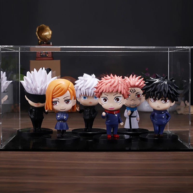 6Pcs/set Jujutsu Kaisen Anime Figure Gojo Satoru Yuji Itadori Figure Doll Toy Action Figure Yuji Itadori Fushiguro  Model Toys