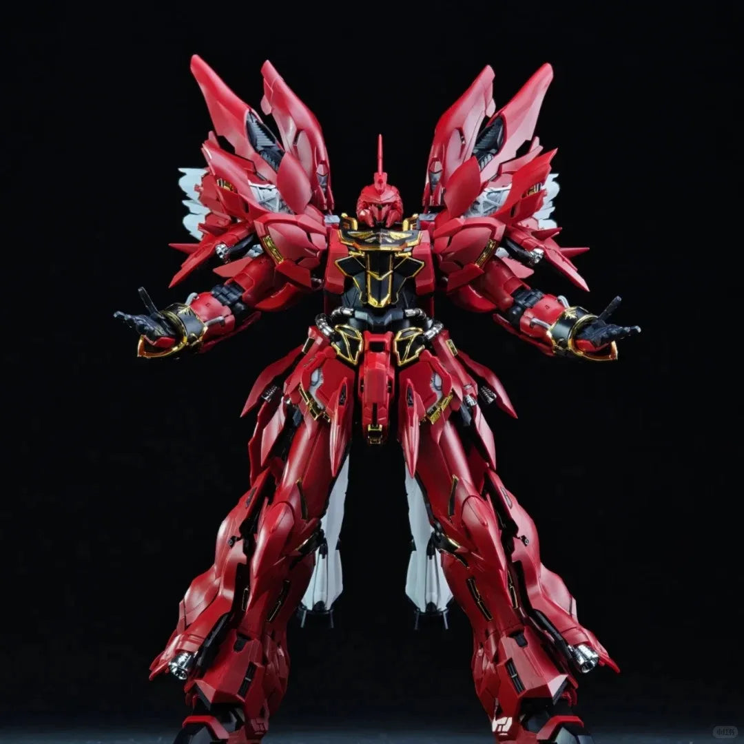 In Stock Comet Model 1/100 Mg The Red/White Comet Msn-06s Sinanju Gk Sytle Assembly Model Kit Plastic Model Action Figure Toy