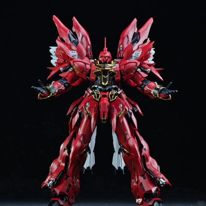 In Stock Comet Model 1/100 Mg The Red/White Comet Msn-06s Sinanju Gk Sytle Assembly Model Kit Plastic Model Action Figure Toy
