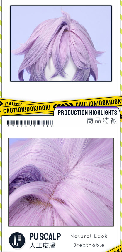 IN STOCK Varka Durin Rerir Wig Game Genshin Impact Song of the Welkin Moon DokiDoki Knights of Favonius Varka Wig Halloween Horn