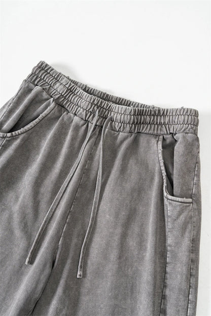 ZODF Retro 2024 Spring Men Washed Cotton Straight Pants Unisex Casual 330gsm Distressed Loose Trousers Brand Clothes HY0830