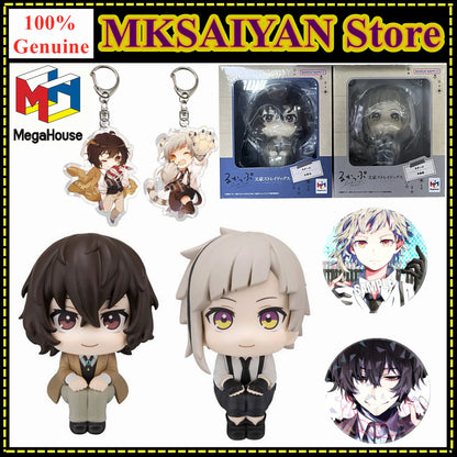 Original MegaHouse MH Nakajima Atsushi Dazai Osamu Bungou Stray Dogs Look Up Action Figure Toys PVC Model Collection Doll